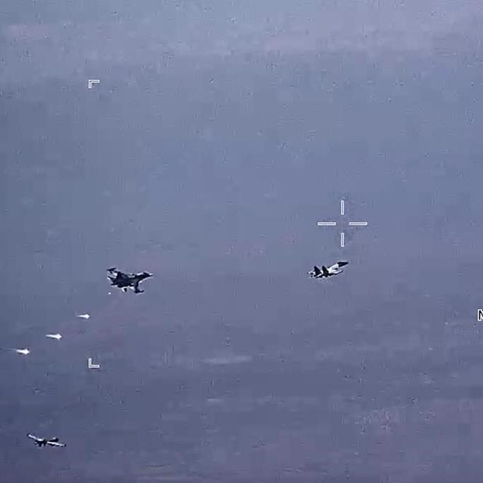 Russian fighter jets harass American drones over Syria, US military says